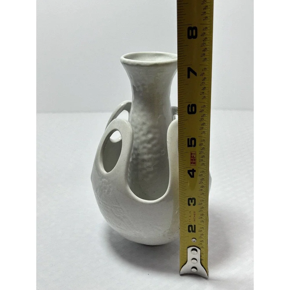 Off White Artisan Ceramic‎ Vase - Handmade Art Pottery